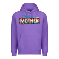 Purple tired as a mother Premium Hoodie - texasbilliewilder