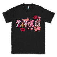 Black Xoxo Baby Cow Valentine's Day Classic Tee - FaDigitalArtStudio