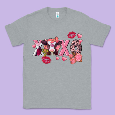 Xoxo Baby Cow Valentine's Day Classic Tee Designed By Fadigitalartstudio