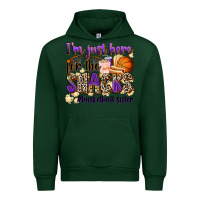 Forest Green i'm just here for the snacks #basketball sister Urban Hoodie - Zillion Design Studio