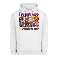 Pigment Lunar Rock i'm just here for the snacks #basketball sister Urban Hoodie - Zillion Design Studio