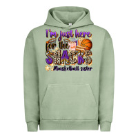 Pigment Oil Green i'm just here for the snacks #basketball sister Urban Hoodie - Zillion Design Studio