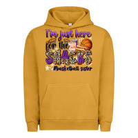 Pigment Peanut Butter i'm just here for the snacks #basketball sister Urban Hoodie - Zillion Design Studio