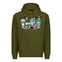 Army Green dentist coffee cups Premium Hoodie - Zillion Design Studio