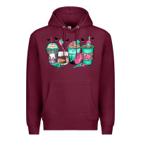 Burgundy dentist coffee cups Premium Hoodie - Zillion Design Studio