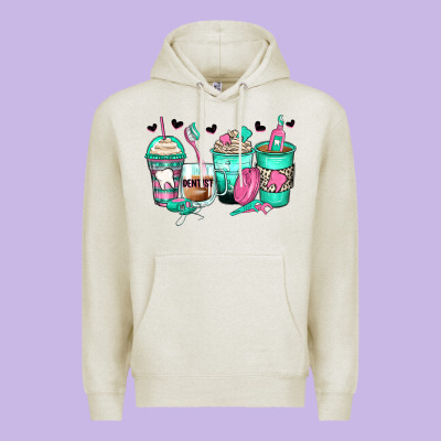 Dentist Coffee Cups Premium Hoodie Designed By Zillion Design Studio