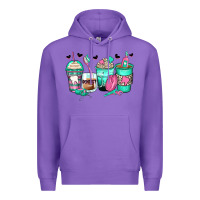 Purple dentist coffee cups Premium Hoodie - Zillion Design Studio