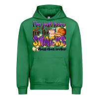 Emerald i'm just here for the snacks #basketball brother Urban Hoodie - Zillion Design Studio