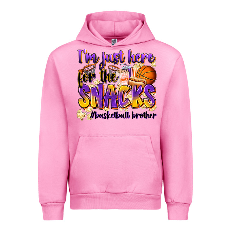 I'm Just Here For The Snacks #basketball Brother Urban Hoodie by Zillion Design Studio | Teevron