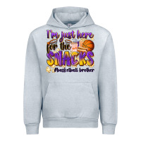 Heather Grey i'm just here for the snacks #basketball brother Urban Hoodie - Zillion Design Studio