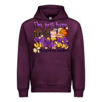 Mauve Wine i'm just here for the snacks #basketball brother Urban Hoodie - Zillion Design Studio