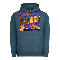 Pigment Midnight Navy i'm just here for the snacks #basketball brother Urban Hoodie - Zillion Design Studio