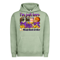 Pigment Oil Green i'm just here for the snacks #basketball brother Urban Hoodie - Zillion Design Studio