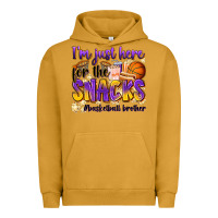Pigment Peanut Butter i'm just here for the snacks #basketball brother Urban Hoodie - Zillion Design Studio
