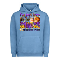 Pigment Pebble Blue i'm just here for the snacks #basketball brother Urban Hoodie - Zillion Design Studio