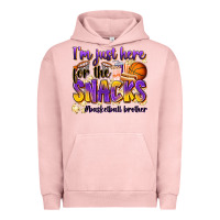 Pigment Salmon i'm just here for the snacks #basketball brother Urban Hoodie - Zillion Design Studio