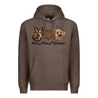 Coffee peace love cockapoo Premium Hoodie - RanaPortraitStore