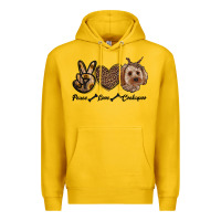 Lemon peace love cockapoo Premium Hoodie - RanaPortraitStore