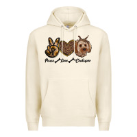 Tofu peace love cockapoo Premium Hoodie - RanaPortraitStore