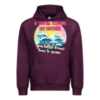 Mauve Wine if youre testing my waters tbw Urban Hoodie - texasbilliewilder