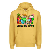 Antique Gold cinco de mayo coffee cups Premium Hoodie - Zillion Design Studio