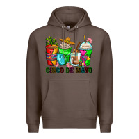 Coffee cinco de mayo coffee cups Premium Hoodie - Zillion Design Studio
