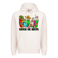 Pale Pink cinco de mayo coffee cups Premium Hoodie - Zillion Design Studio