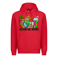 Red cinco de mayo coffee cups Premium Hoodie - Zillion Design Studio