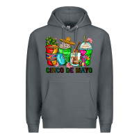 Rock cinco de mayo coffee cups Premium Hoodie - Zillion Design Studio