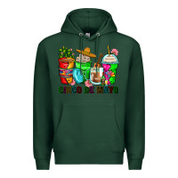 Sports Green cinco de mayo coffee cups Premium Hoodie - Zillion Design Studio