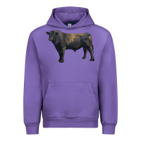 Tulip black angus bull Urban Hoodie - RanaPortraitStore