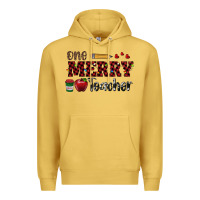 Antique Gold one merry teacher Premium Hoodie - RanaPortraitStore