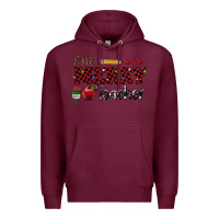 Burgundy one merry teacher Premium Hoodie - RanaPortraitStore