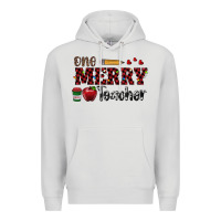 Dove Grey one merry teacher Premium Hoodie - RanaPortraitStore