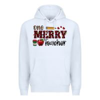 White one merry teacher Premium Hoodie - RanaPortraitStore