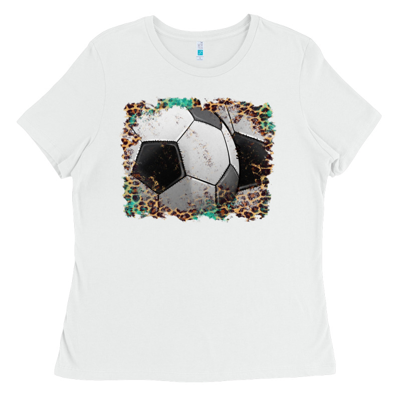 Sports Soccer Background Ladies Tee by Artiststas | Teevron