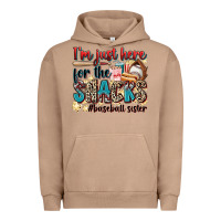 Pigment Burro i'm just here for the snacks #baseball sister Urban Hoodie - Zillion Design Studio