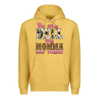 Antique Gold the only hell my momma ever raised Premium Hoodie - texasbilliewilder