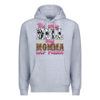 Heather Grey the only hell my momma ever raised Premium Hoodie - texasbilliewilder
