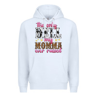 White the only hell my momma ever raised Premium Hoodie - texasbilliewilder