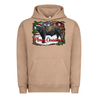 Pigment Burro merry Christmas black angus bull and farm Urban Hoodie - RanaPortraitStore