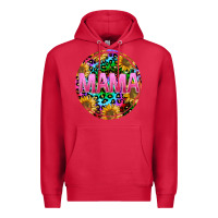Cardinal tie dye mama Premium Hoodie - texasbilliewilder
