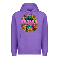 Purple tie dye mama Premium Hoodie - texasbilliewilder