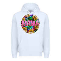 White tie dye mama Premium Hoodie - texasbilliewilder