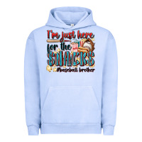 Pigment Grape Ice i'm just here for the snacks #baseball brother Urban Hoodie - Zillion Design Studio