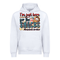 White i'm just here for the snacks #baseball brother Urban Hoodie - Zillion Design Studio