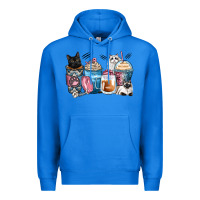 True Royal cat coffee cups Premium Hoodie - Zillion Design Studio