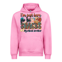Fuchsia Pink i'm just here for the snacks #american football br Urban Hoodie - Zillion Design Studio
