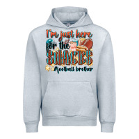 Heather Grey i'm just here for the snacks #american football br Urban Hoodie - Zillion Design Studio