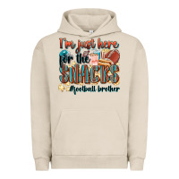 Pigment French Oak i'm just here for the snacks #american football br Urban Hoodie - Zillion Design Studio